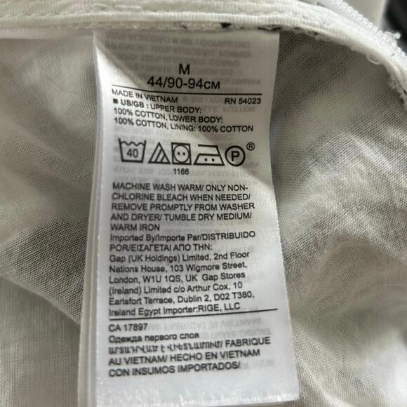 Banana Republic Women Sleeveless Eyelet Tank Top White Preppy Dainty Size Medium - Picture 5 of 9